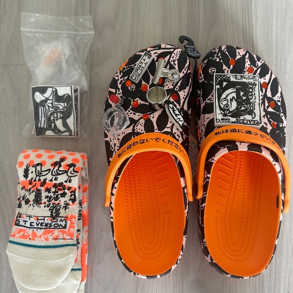 Stance x B. Thom x Classic Clog 'Floral Stencil' - Picture 4 of 7